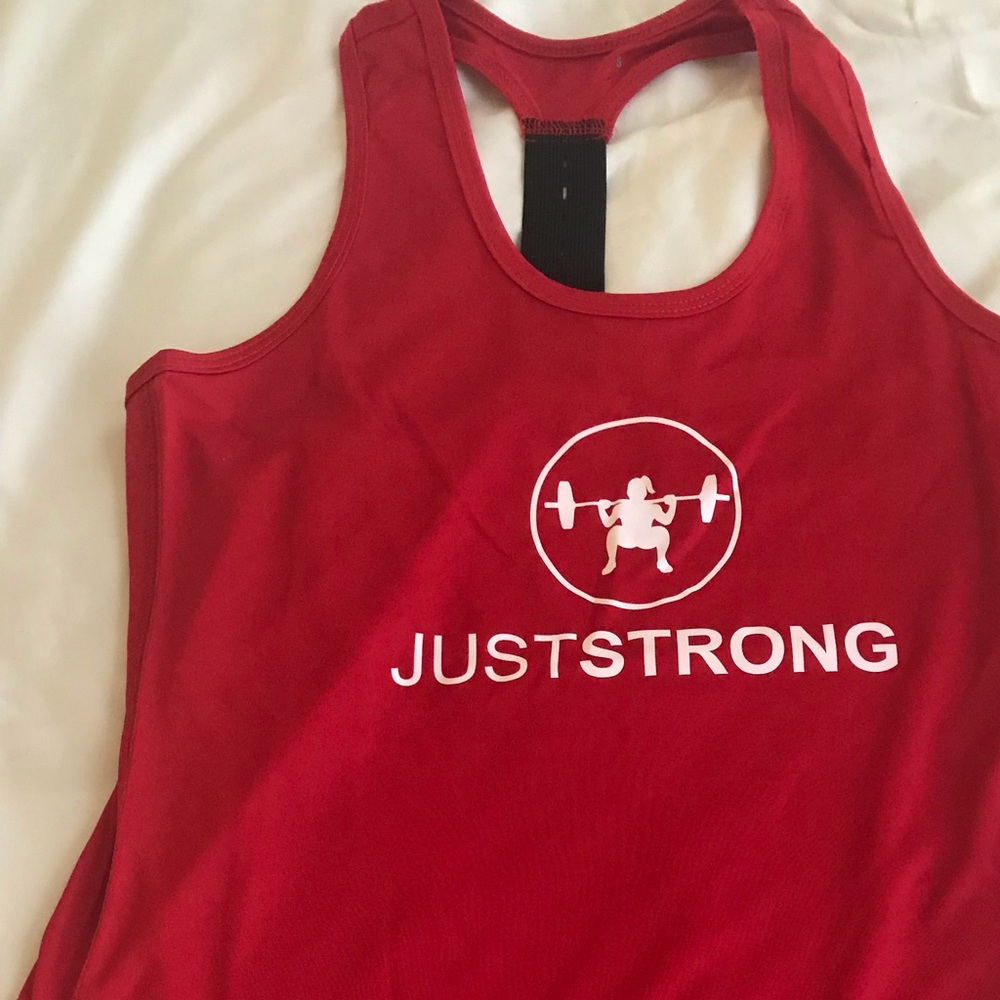 Just Strong racer back tank